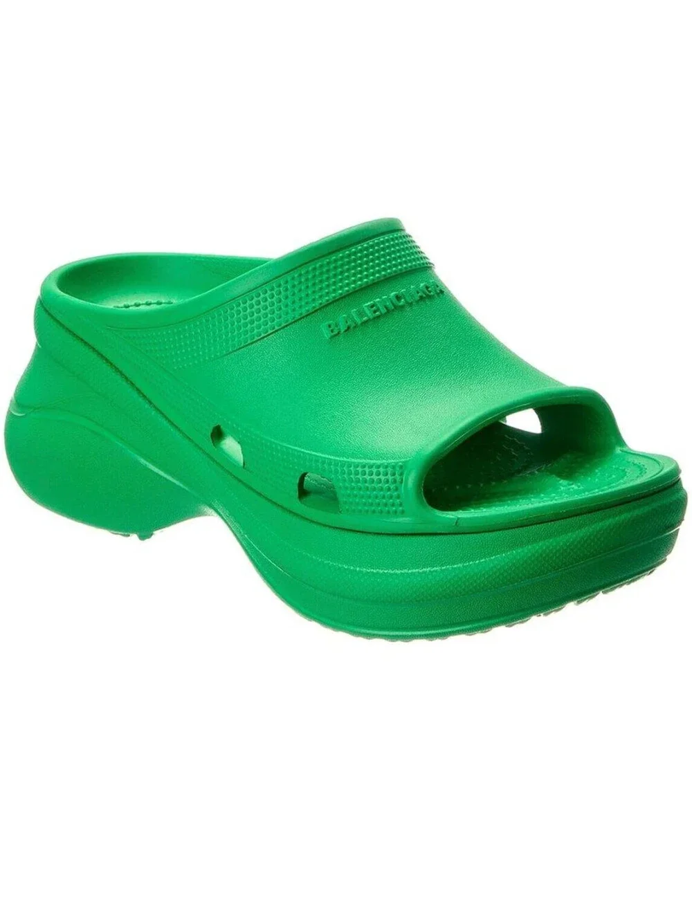 NIB $625 Balenciaga X Crocs Green Pool Slide Sandals Sneaker Designer 42/9